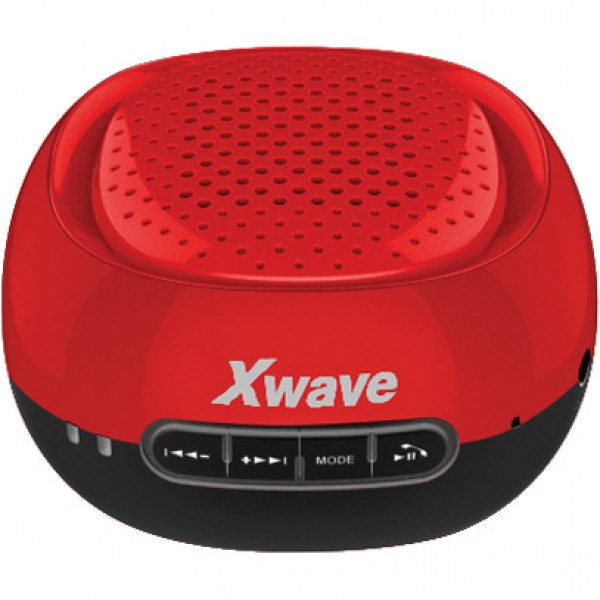 Xwave B COOL red cap/black BT/FM/microSD/USB Bluetooth zvučnik