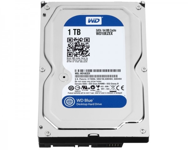 WD 1TB 64MB SATA3 WD10EZEX Blue