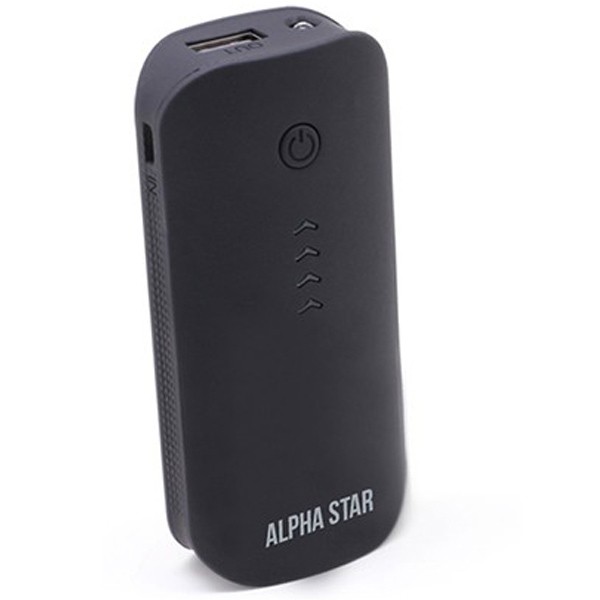 Alpha Star 4000mAh Power Bank Black