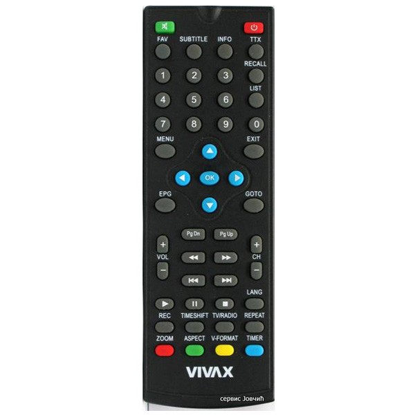 Daljinski za Vivax DVB-T2