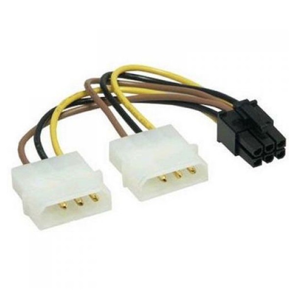 Naponski adapter 2 x Molex na 6 pina za VGA