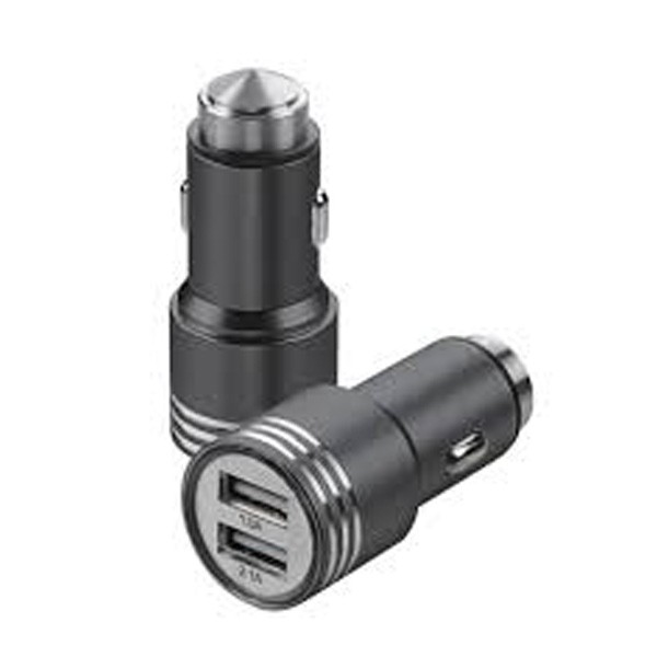 Auto punjač 2xUSB 2.4A Black