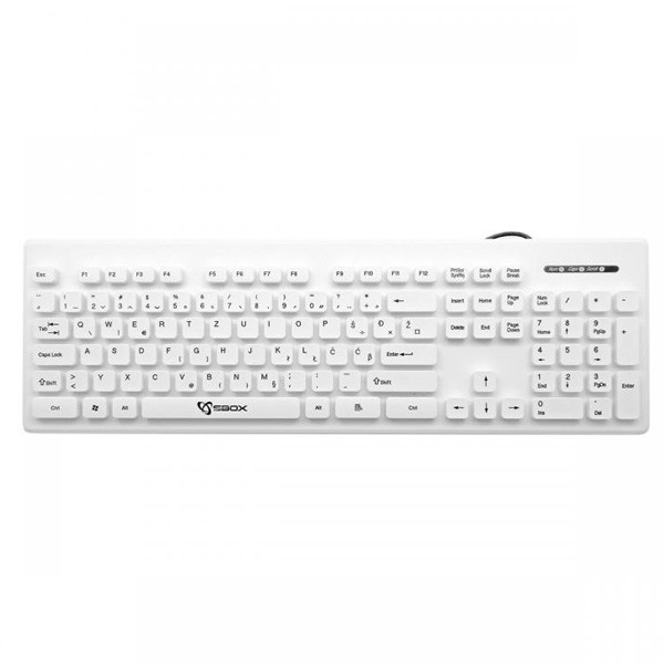 S BOX K-16W tastatura USB SRB