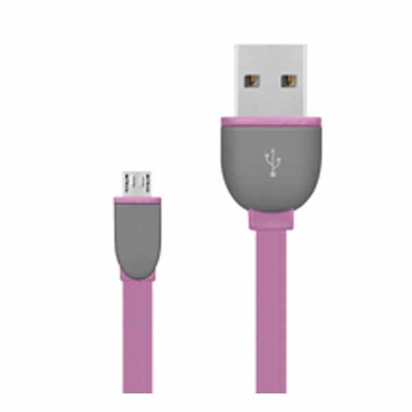 USB 2.0 micro kabl pink