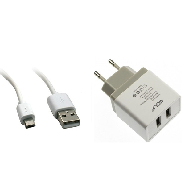 Golf GF-U2M 2USB/Type C/2.1A punjač
