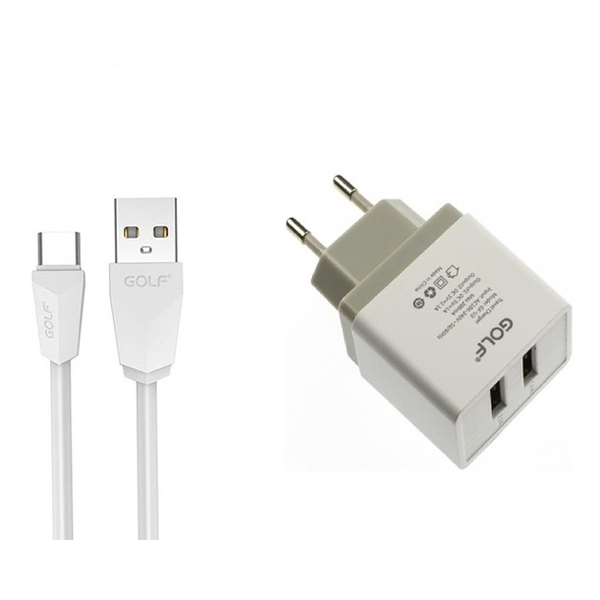 Golf GF-U2C 2USB/Type C/2.1A punjač