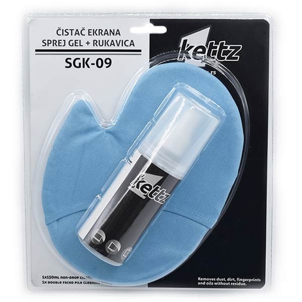 Kettz SGK-09 čistac ekrana + rukavica