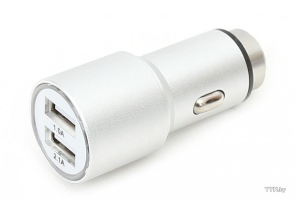 OMEGA OUCC2MB punjač za auto USBx2 5V gray