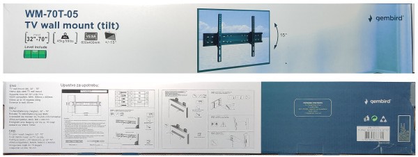 Gembird WM-70T-05 nosač za TV 32''- 70'' do 45kg