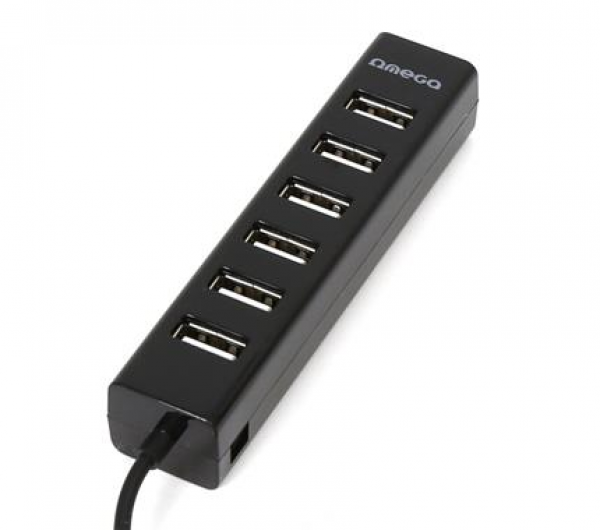 Omega OUH7PB USB Hub Black