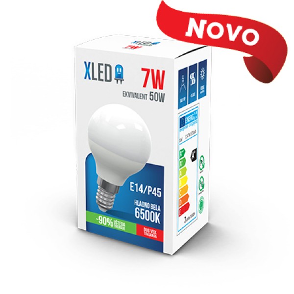 XLED E14/P45 7W HB