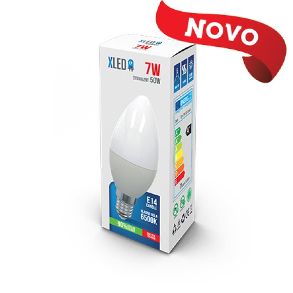 XLED E14 7W HB sveća minjon