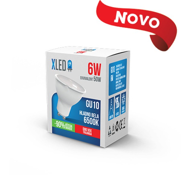 XLED GU10 6W 6500K led sijalica