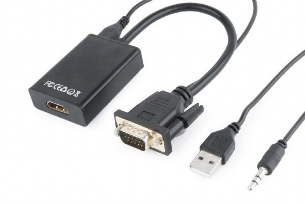 Adapter VGA na HDMI M/F with audio 15cm