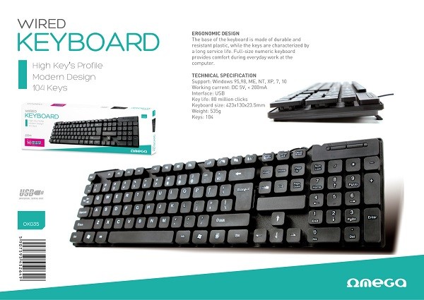 Omega OK035BUS tastatura