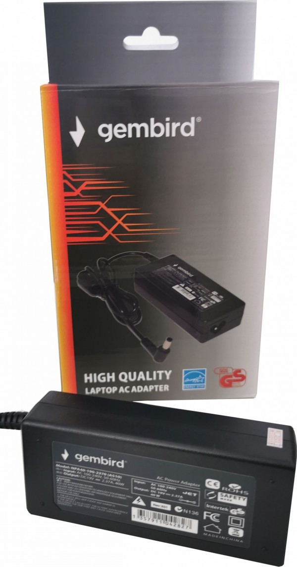 Gembird NPA90-190-4740 za Acer,Asus,Fujitsu,Toshiba,HP punjač za laptop