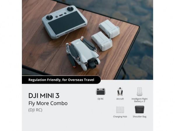 Dron DJI Mini 3 Fly More Combo (DJI RC) (GL)NEW' ( 'CP.MA.00000782.01' ) 