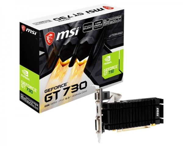MSI nVidia GeForce GT 730 2GB 64bit N730K-2GD3HLPV1