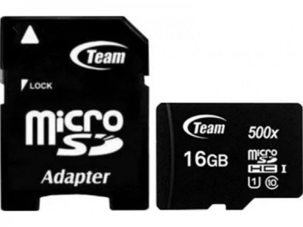 TeamGroup Micro SDHC 16GB + sd adapter