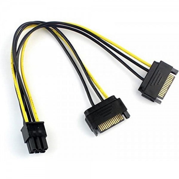 Naponski adapter 2xSATA na 6 pina za VGA