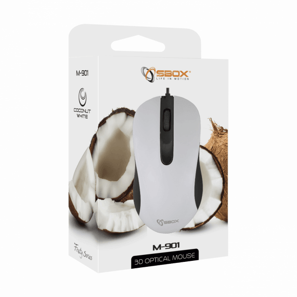 S BOX M 901 White Mis, Opticki USB