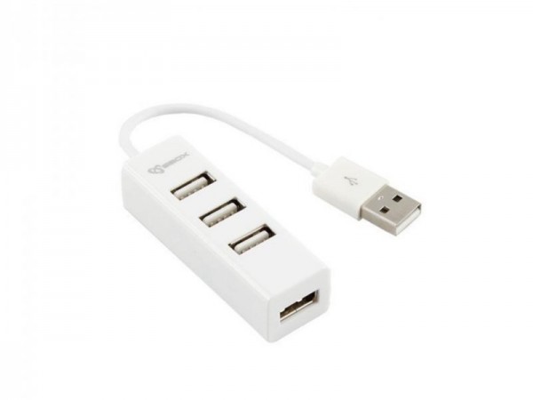 S BOX H-204 USB Hub White