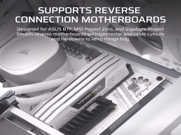 Kucište CORSAIR FRAME 4000D RS Mid-TowerATXkaljeno staklobez napajanjabela' ( 'CC-9011313-WW' )