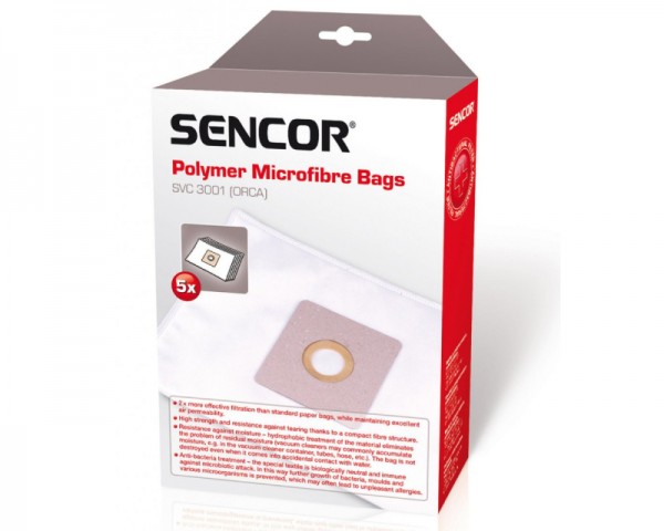 SENCOR SVCX 0350 Kese za usisivač SVC 3001 (5 kom) 