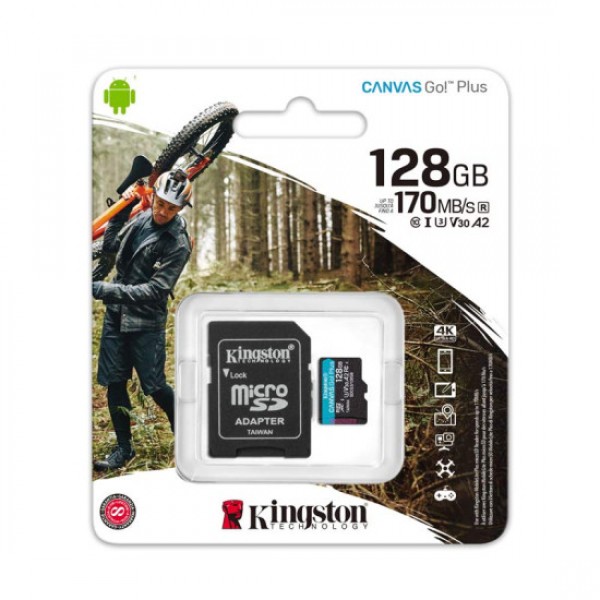 Kingston micro SDCS3/128GB w/SD adapter