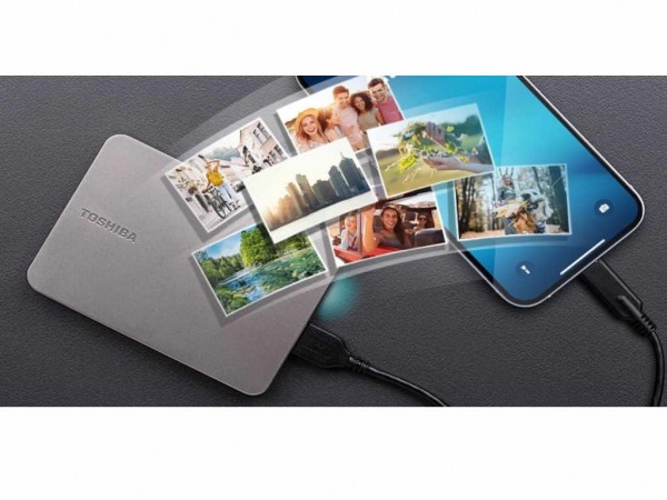 Hard disk Toshiba Canvio Flex HDTX210ESCAAH eksterni1TB2.5USB 3.2  warm silver' ( 'HDTX210ESCAAH' ) 