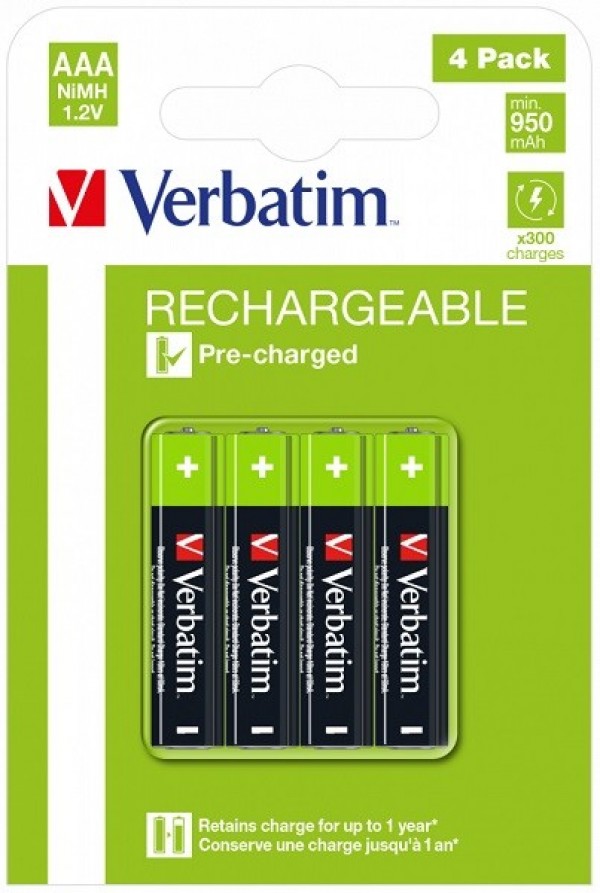 Verbatim AAA 950mAh rechargeable