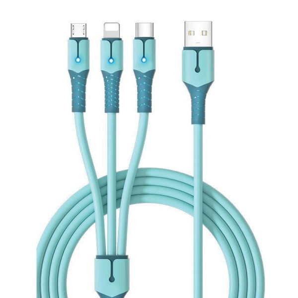 Xwave USB 65W 3-in1 multi port charging cable 1.5m