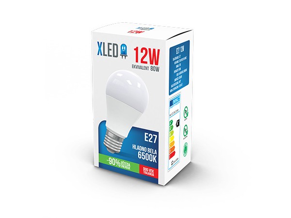 XLED E27 12W Hladno bela led sijalica