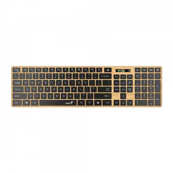 Genius SlimStar 7250BT US wireless/bluetooth tastatura pine wood