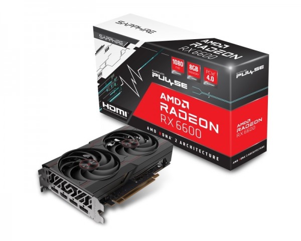 SAPPHIRE AMD Radeon RX 6600 8GB 128bit PULSE RX 6600 GAMING 8GB (11310-01-20G)