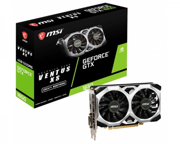 MSI nVidia GeForce GTX 1650 4GB 128bit GTX 1650 D6 VENTUS XS OCV1