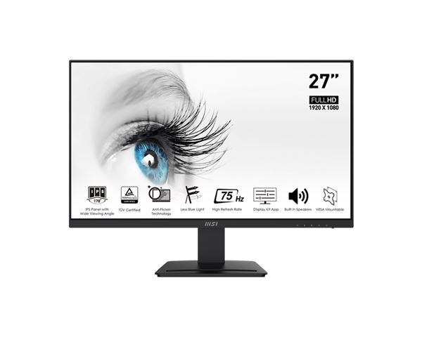 Monitor 24 MSI PRO MP243 Flat FHD IPS 75Hz