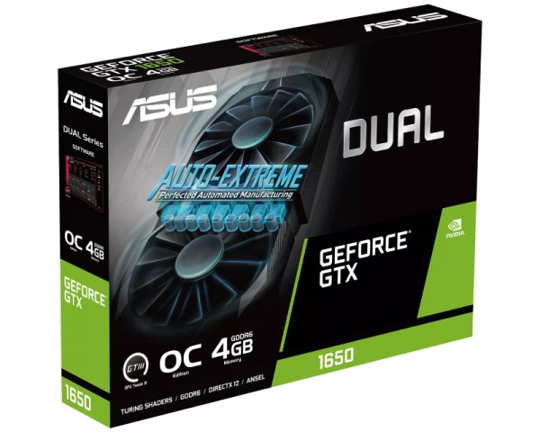 ASUS nVidia GeForce GTX 1650 4GB 128bit DUAL-GTX1650-O4GD6-P-EVO