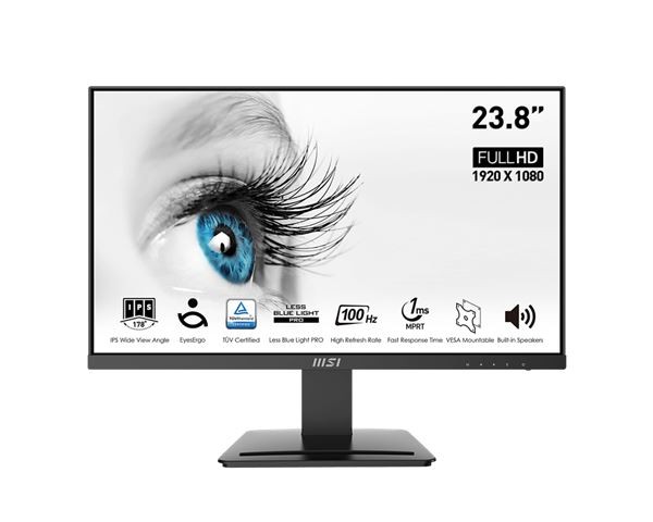 Monitor 24 MSI PRO MP243X Flat FHD IPS 100Hz 1xHDMIDP