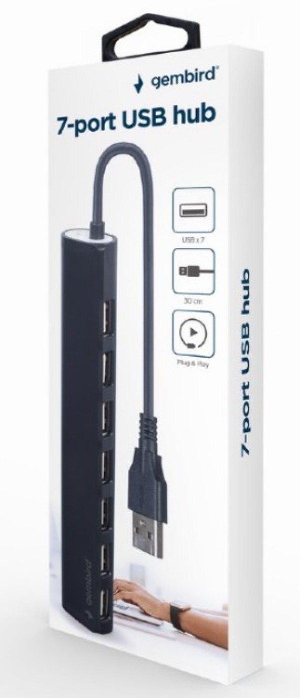 Gembird UHB-U2P7-04 7 port Hub black