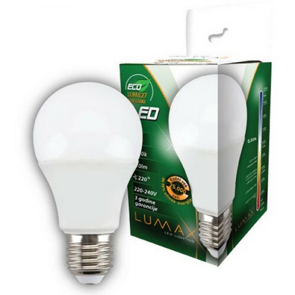 Lumax ECO LUME27-9W 6500K 810lm hladno bela LED sijalica