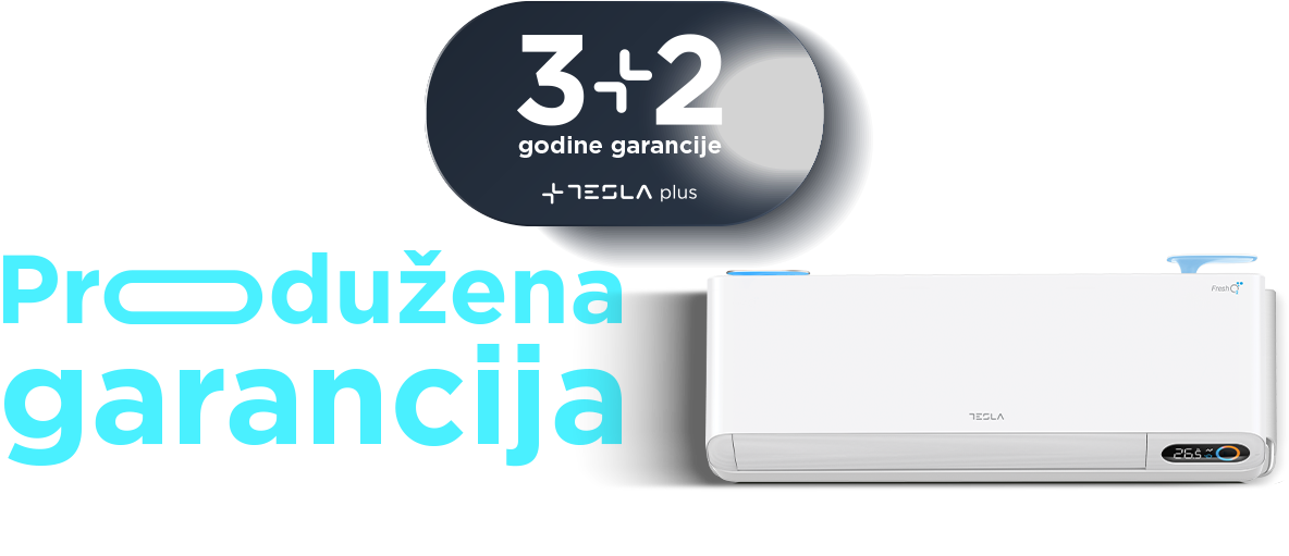  Produžena garancija 2+3 na Tesla klime