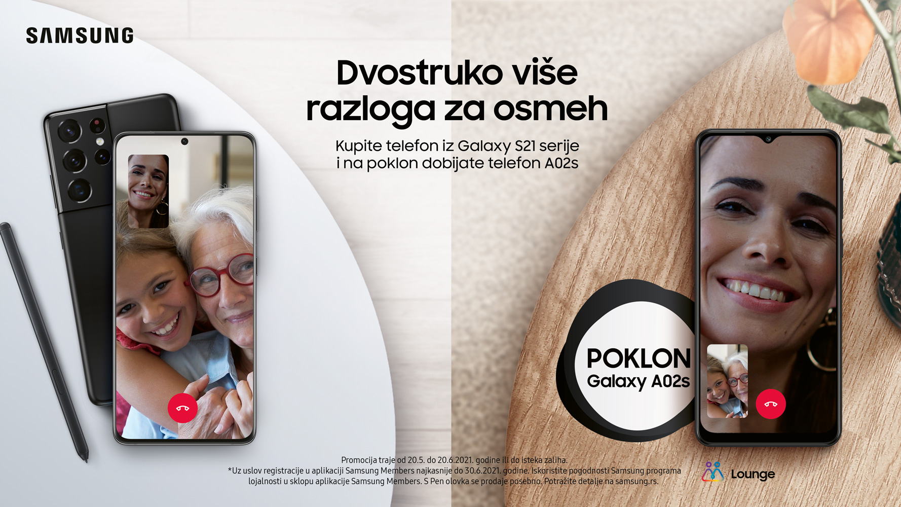 Samsung Galaxy S21 + poklon A02s