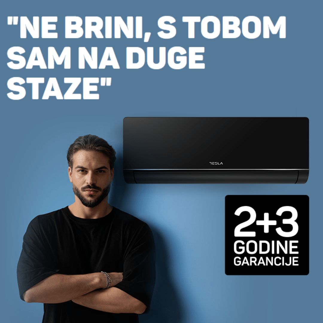 Tesla 2+3 godine garancije za klime
