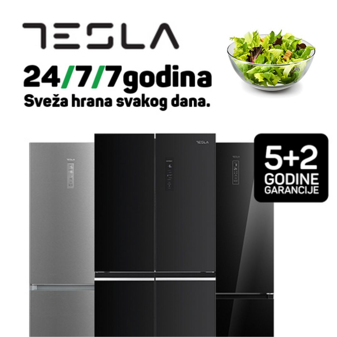 Tesla 5+2 godine garancije za frižidere i zamrzivače